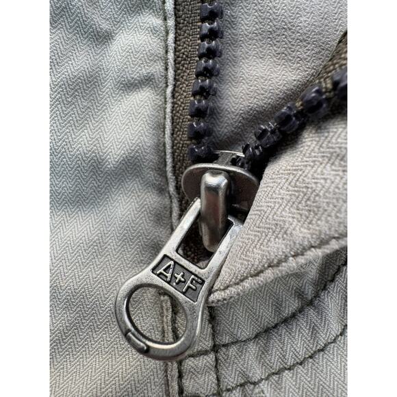 VTG Y2K Abercrombie & Fitch Mens Baggy Cargo Shorts S Beige Military Utility - Picture 9 of 16